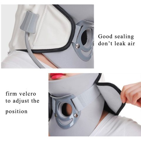 Decompression inflatable cervical stretcher pain