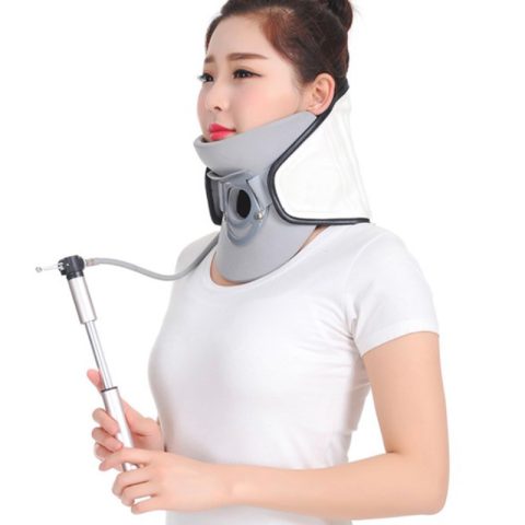 Decompression inflatable cervical stretcher pain