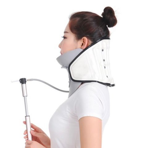 Decompression inflatable cervical stretcher pain