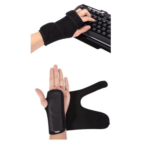 adjustable sports wrist brace with steel plate