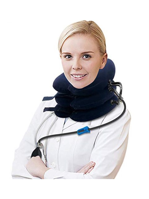 air neck traction inflatable full flannel adjustable