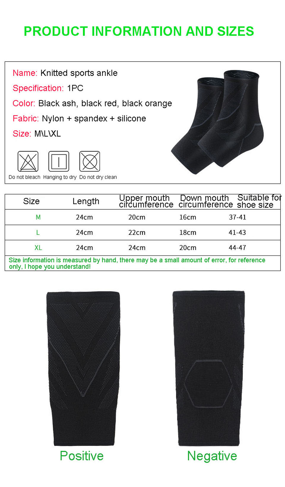 Ankle Brace Compression Sleeve Sports Socks