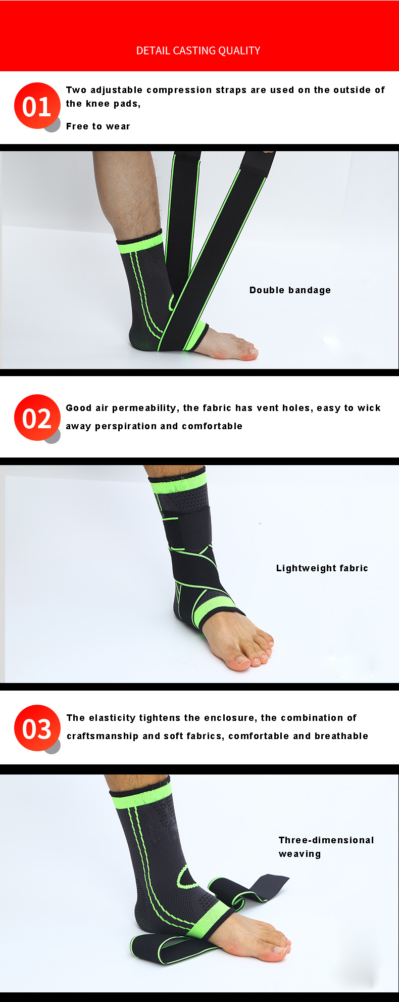 Foot Sleeve Elastic Nylon Pressure Ankle Brace