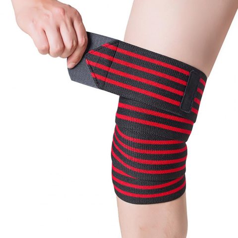 elastic knee support bandage for athlete