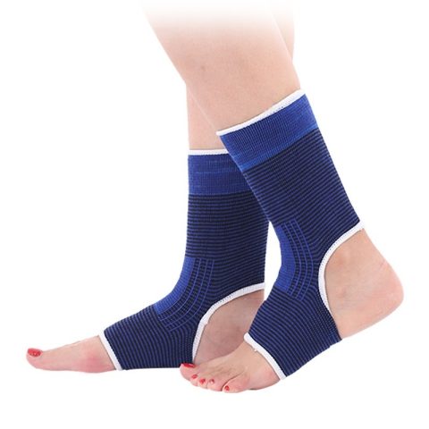 elastic knitted ankle therapy bandage for gym