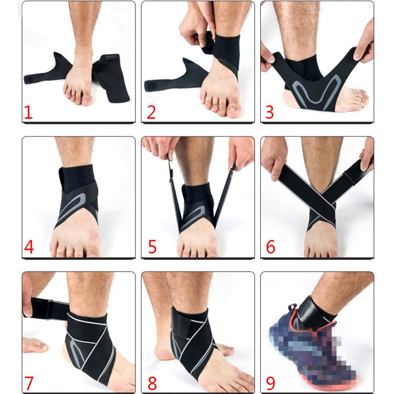 Elastic Sports Ankle Brace Stabilizer Protect Safety