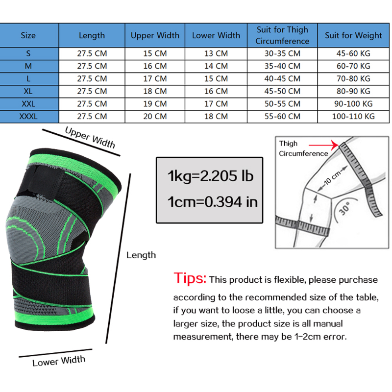 Knee Support Protector Pressurized Elastic Brace