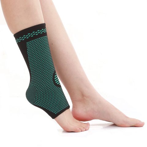 knitted ankle compression brace sleeve for badmintion sports