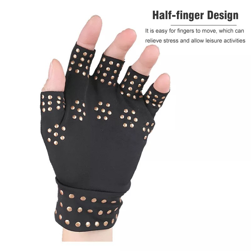 Compression Gloves Magnets Arthritis Therapy