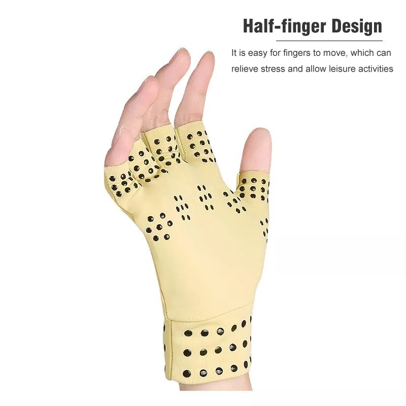 Compression Gloves Magnets Arthritis Therapy