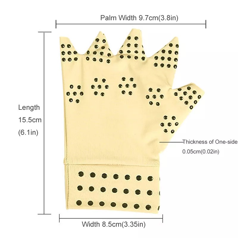 Compression Gloves Magnets Arthritis Therapy