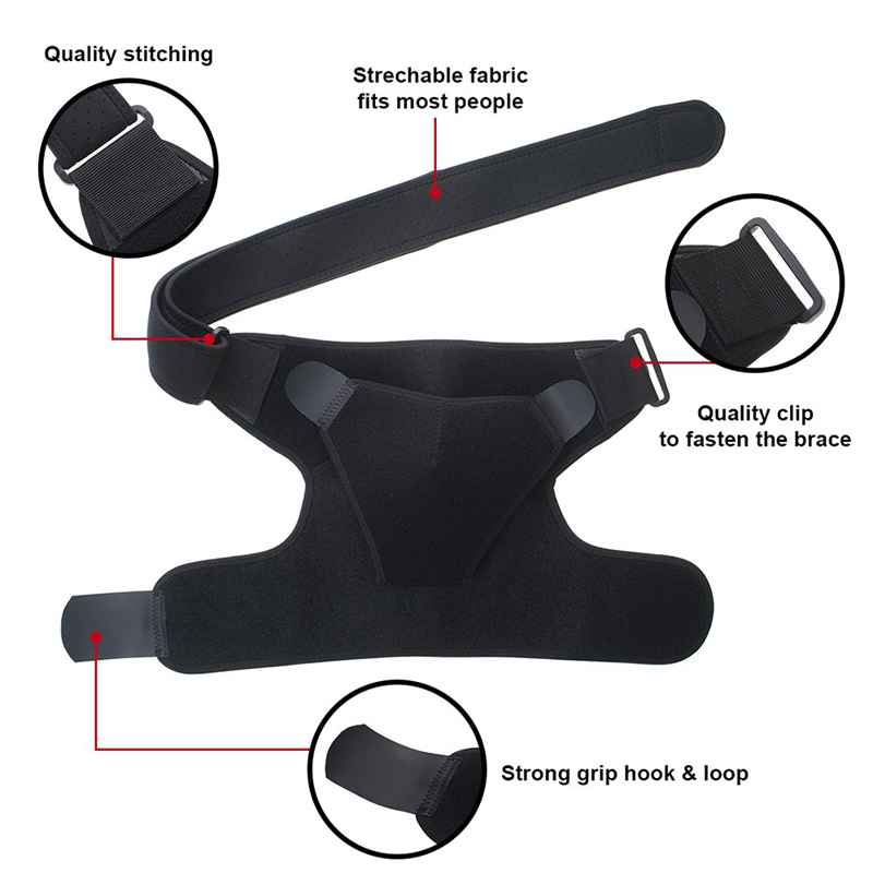 shoulder stability brace with pressure pad neoprene