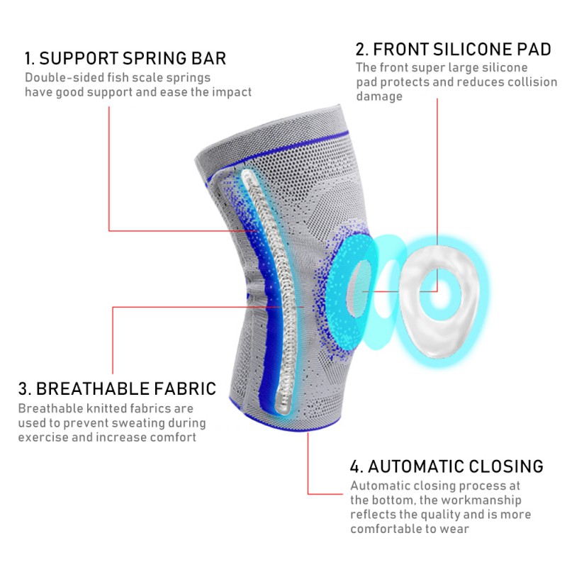 Knee Support Brace Compression Shock Absorbing