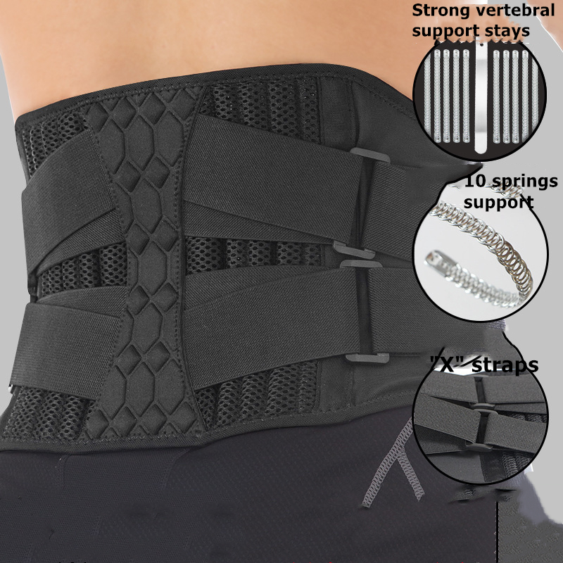 Lumbar Waist Support Belt for Sports Pain Relief