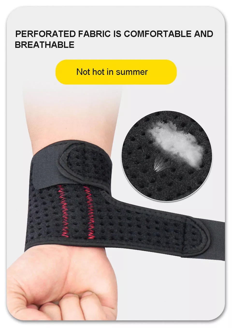 Neoprene Wrist Support Weight Lifting Spring Band