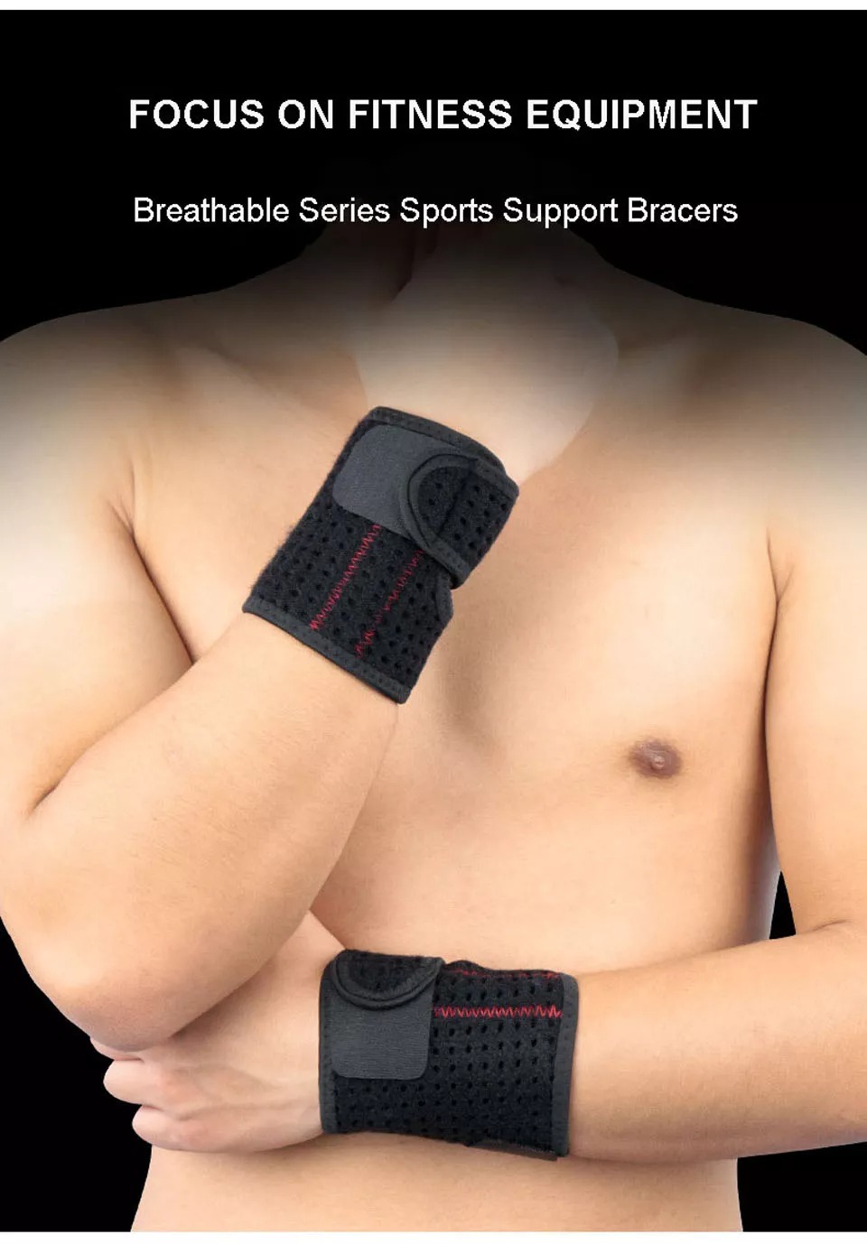 Neoprene Wrist Support Weight Lifting Spring Band