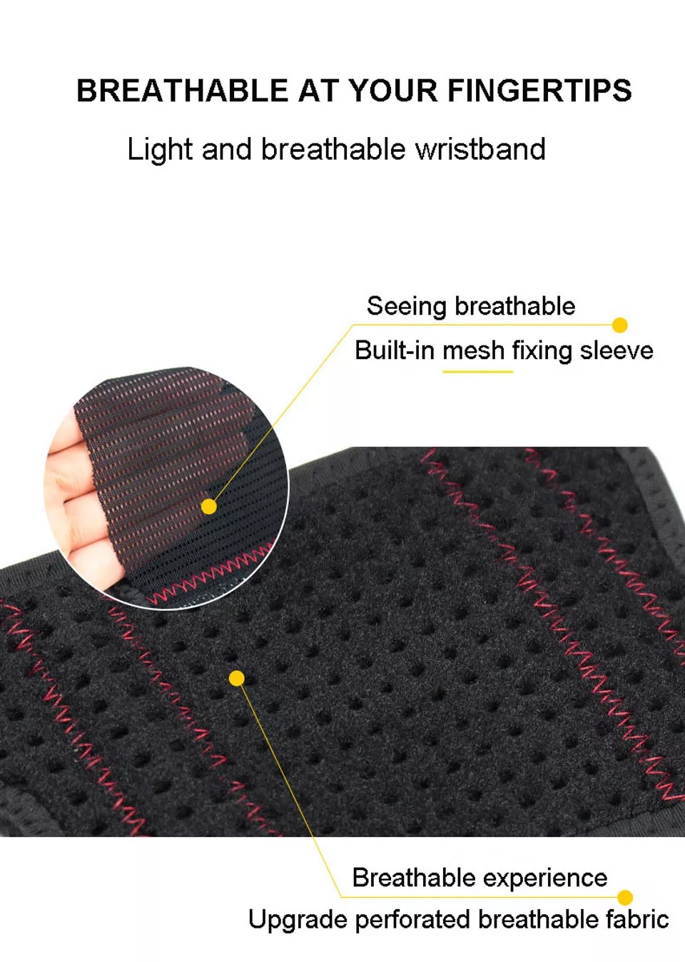 Neoprene Wrist Support Weight Lifting Spring Band