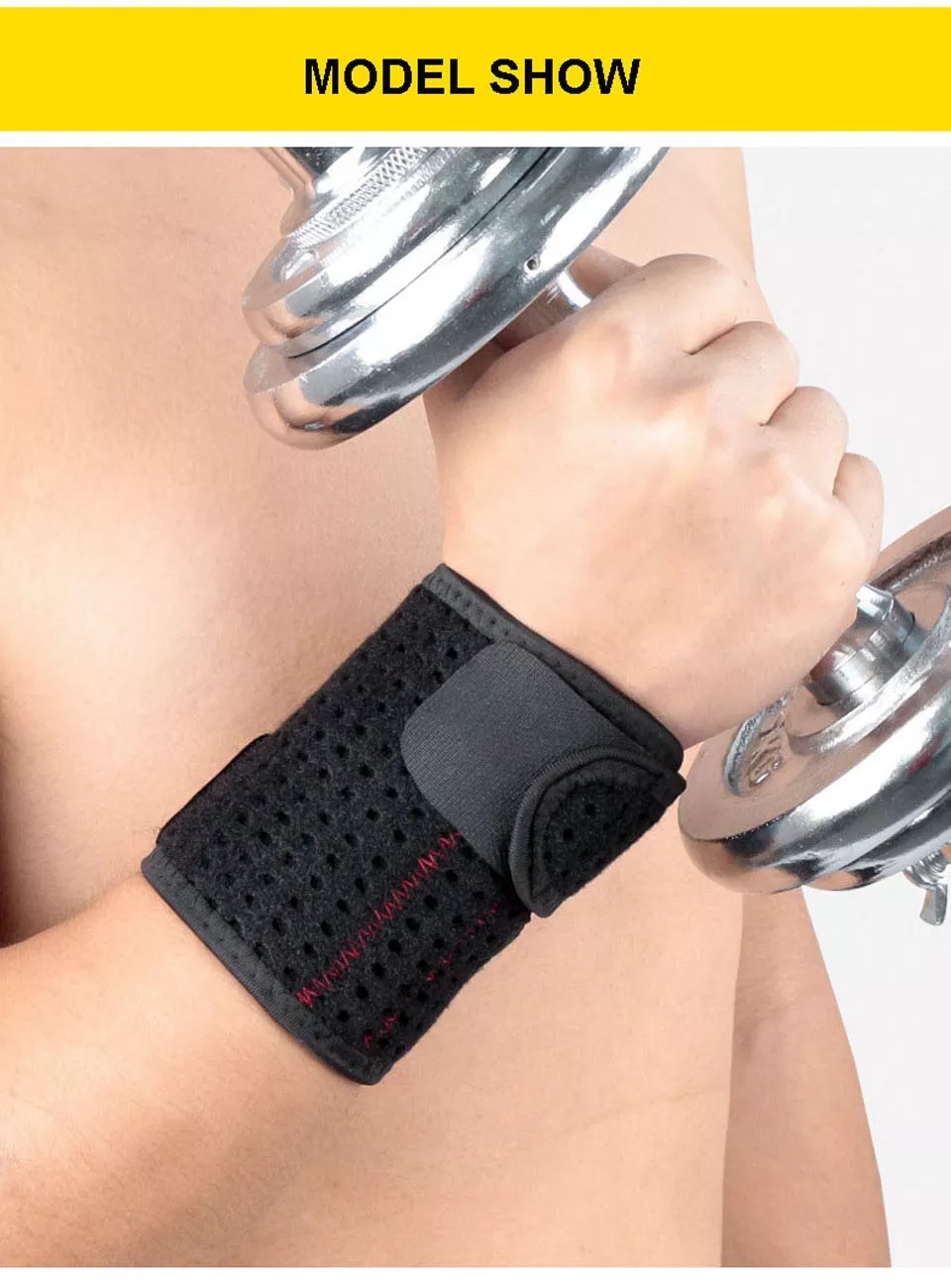 Neoprene Wrist Support Weight Lifting Spring Band