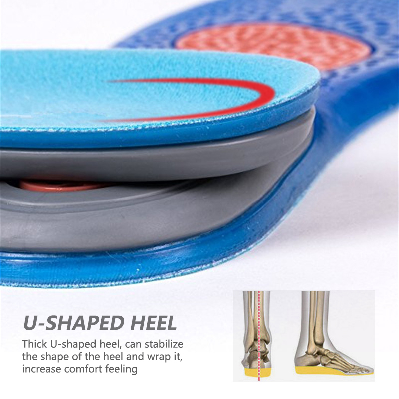 EVA Silica Insoles Orthotic Sport Shock absorption