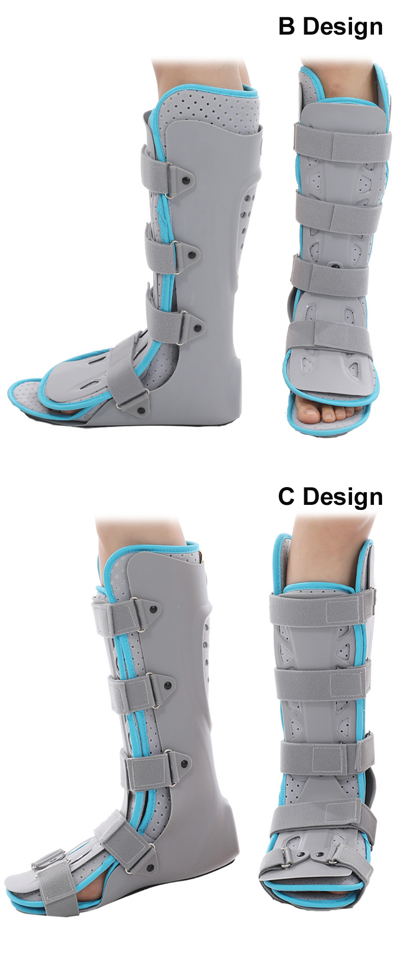 Ankle brace foot drop fixation for fracture sprain