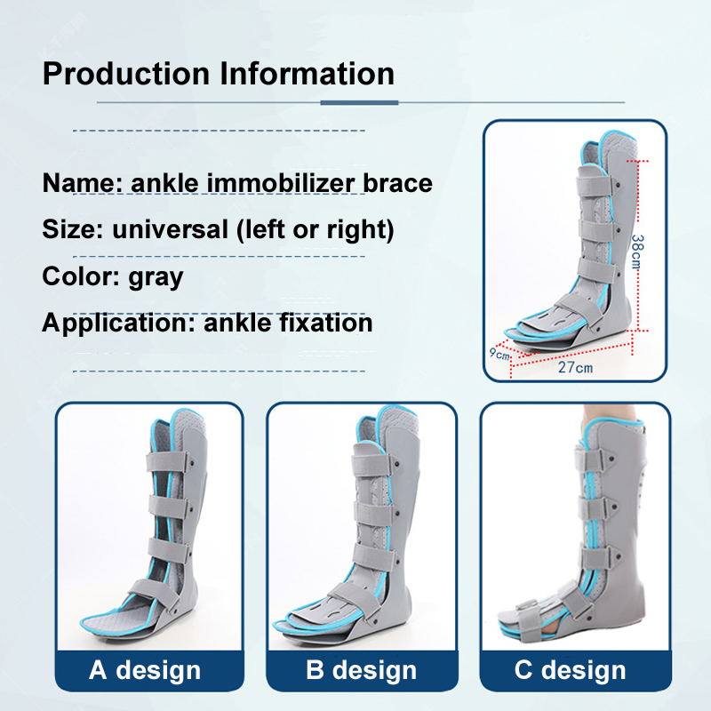 Ankle brace foot drop fixation for fracture sprain