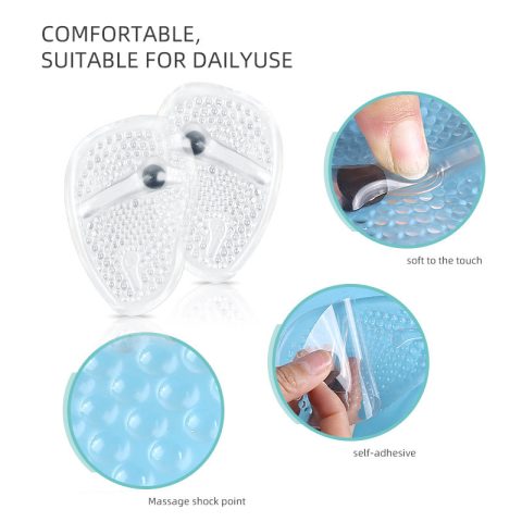 transparent gel magnet forefoot arch pad