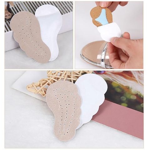 leather anti-slip forefoot pad