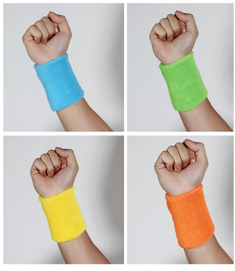 Cotton wrist brace sweatband sports