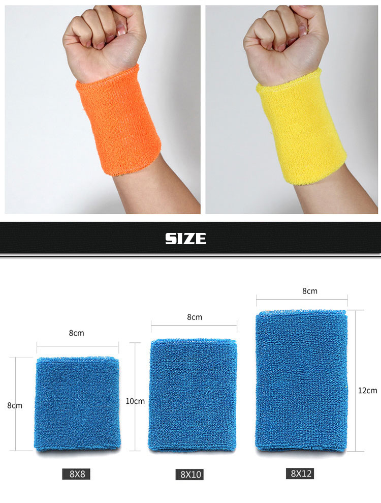 Cotton wrist brace sweatband sports