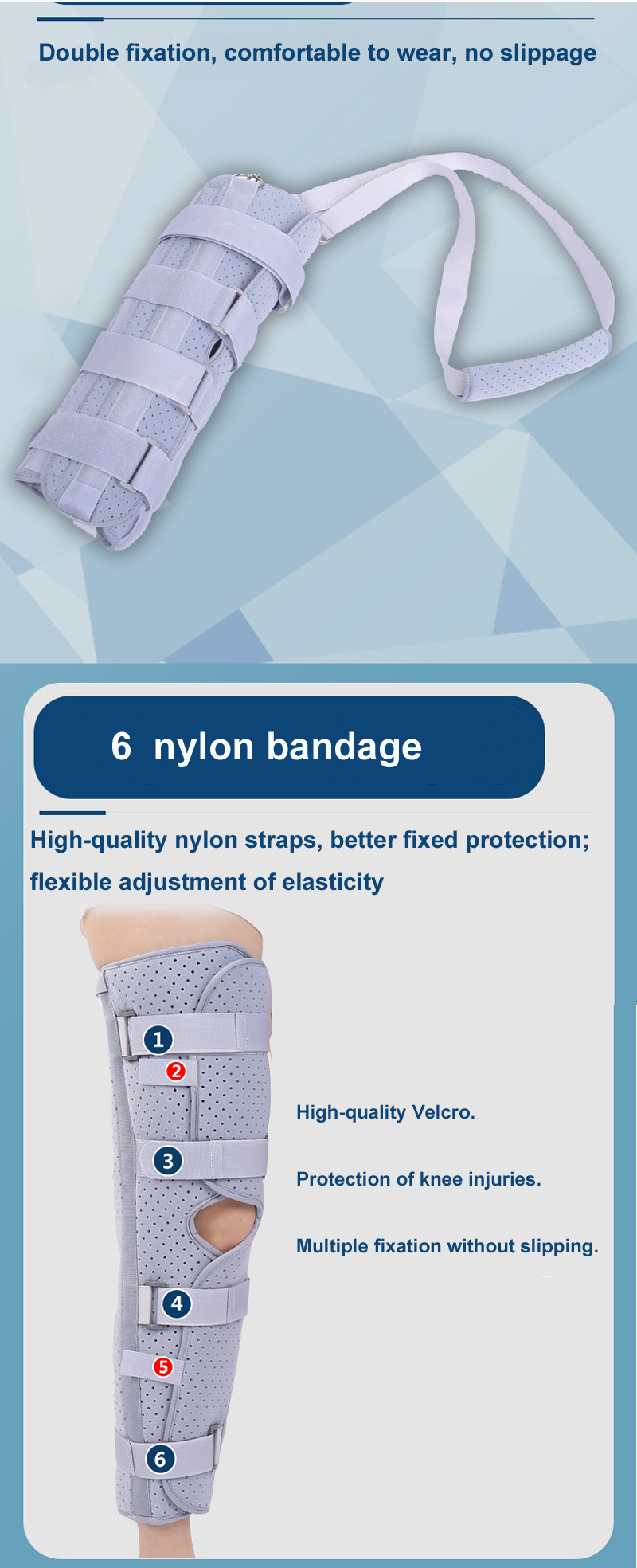 Knee Immobilization Brace for dislocation protection